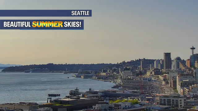 Pleasant summer conditions across Western Washington with highs soaring into the low 80s
