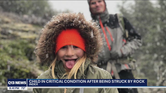 Mother of 5-year-old severely injured after being struck by fallen rock speaks out