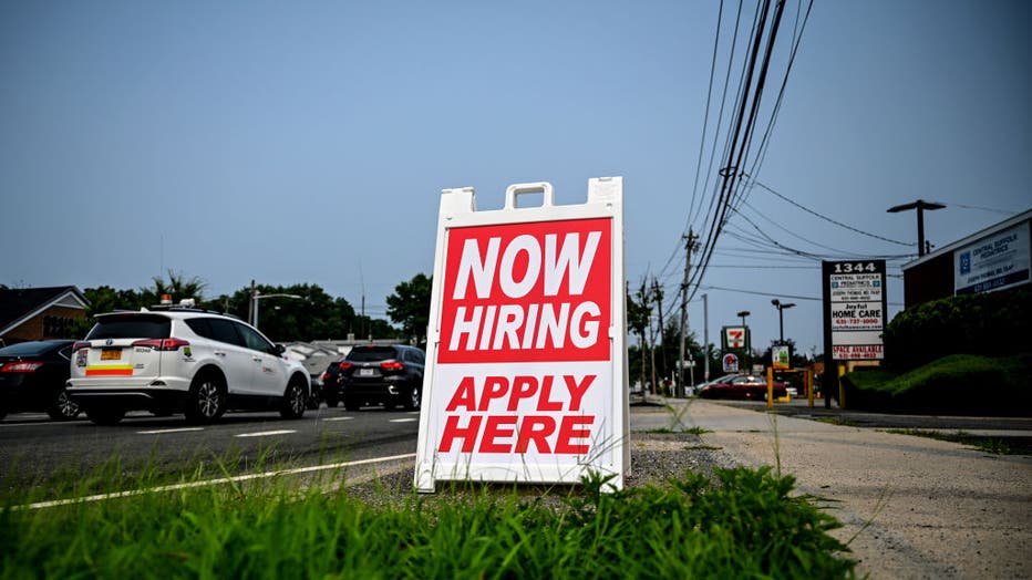 Help Wanted sign on road on Long Island in 2021