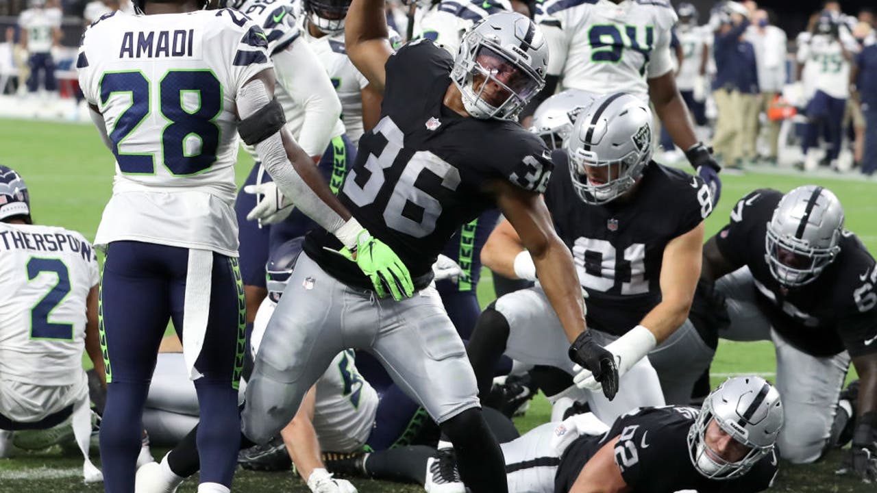 Marcus Mariota wears Las Vegas Raiders' uniform for the first time 