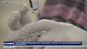 Teacher against the state's COVID-19 vaccine mandate plans to claim exemption