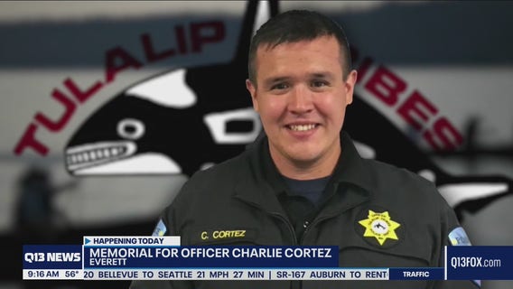 Memorial service held for fallen Tulalip Police Officer Charlie Cortez