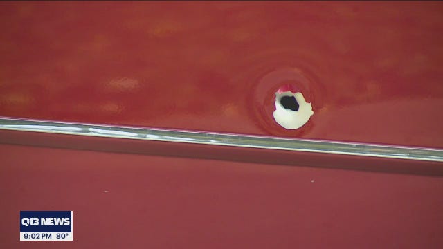 Driver warns of road rage dangers after he was shot at in his car in Tacoma