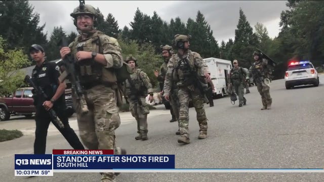 Father involved in hours-long armed standoff with Pierce County deputies while his child was in the home