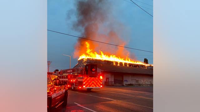 2 different fires break out on Puyallup Ave in Tacoma