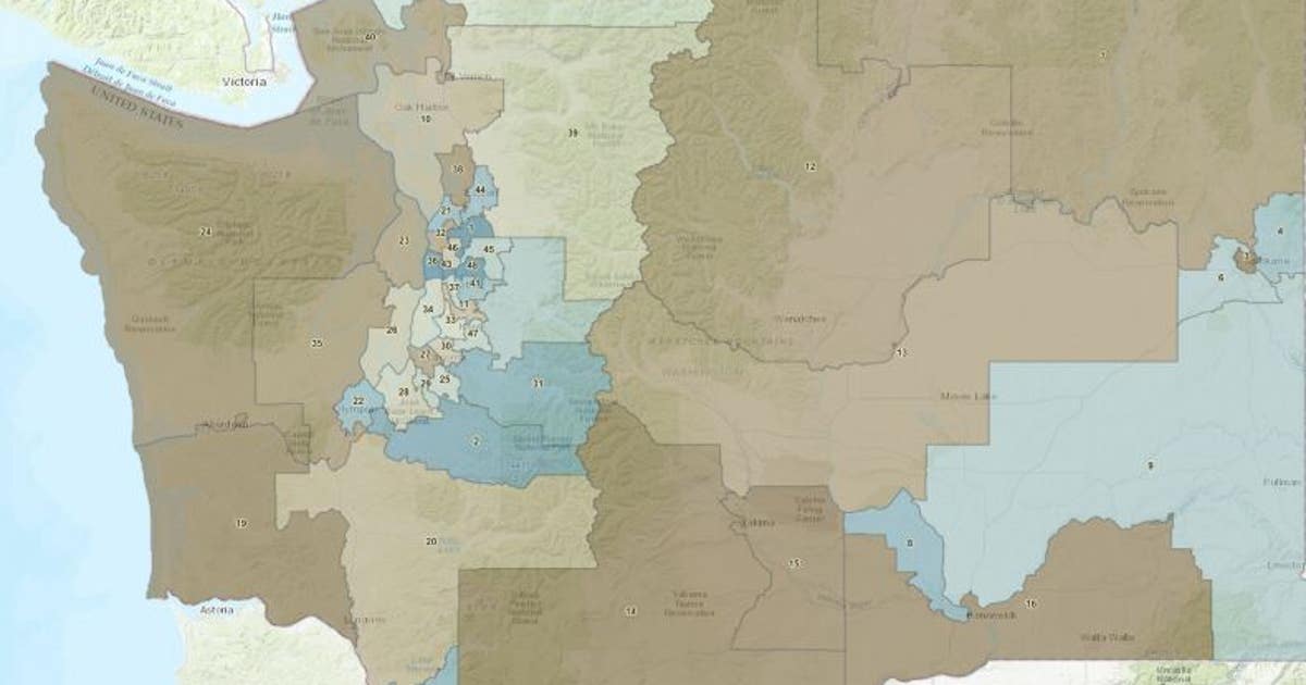 Seattle Ld Map Dems, GOP release proposed legislative district maps for Washington ...
