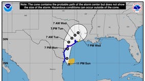 Nicholas upgraded to hurricane as it heads for Texas Gulf Coast