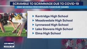 COVID-19 cases cause some high school football teams in western Washington to cancel game day