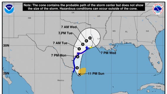 Nicholas upgraded to hurricane as it heads for Texas Gulf Coast