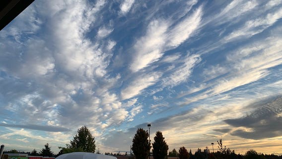 Mother Nature puts on dramatic cloud show over Labor Day Weekend