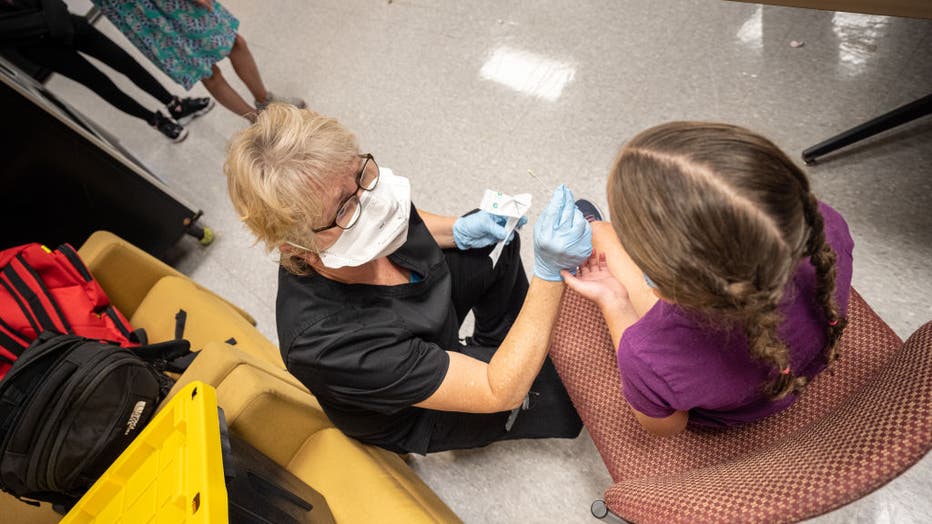 Elementary School Kids In Louisville, Kentucky Get Tested For Covid-19, As The County Prepares For In Person Learning