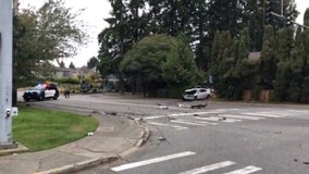 Suspected DUI crash in Lynnwood sends 52-year-old to hospital, police investigating