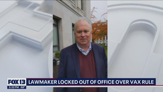 Lawmaker locked out of office at Washington state capital over vaccine rule