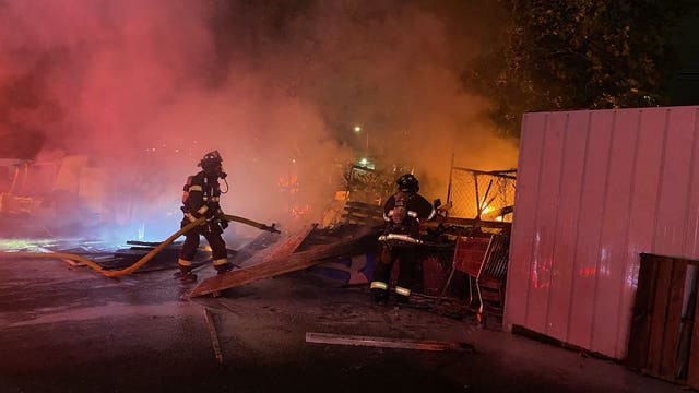 1 taken to hospital after RV fire in Seattle