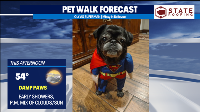 Slowly warming the rest of the week, showers stick around