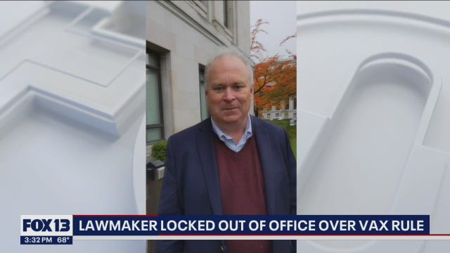 Lawmaker locked out of office at Washington state capital over vaccine rule