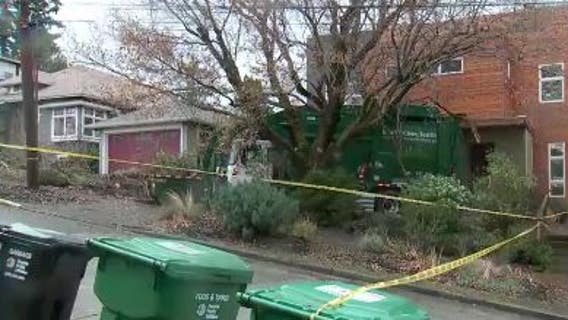 1 injured after garbage truck crashes into South Seattle home