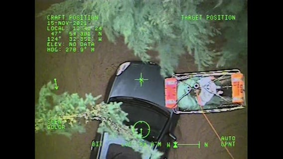 Family speaks out after 10 people were rescued from Forks floodwater by Coast Guard helicopter