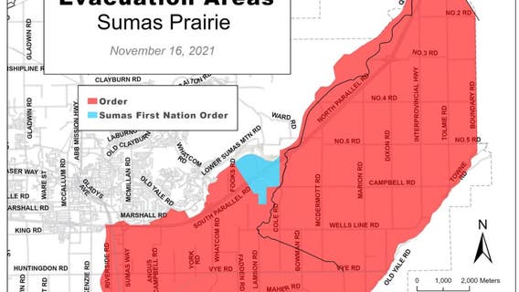 City of Sumas: Have grab bag ready as significant flooding is expected at Canadian border