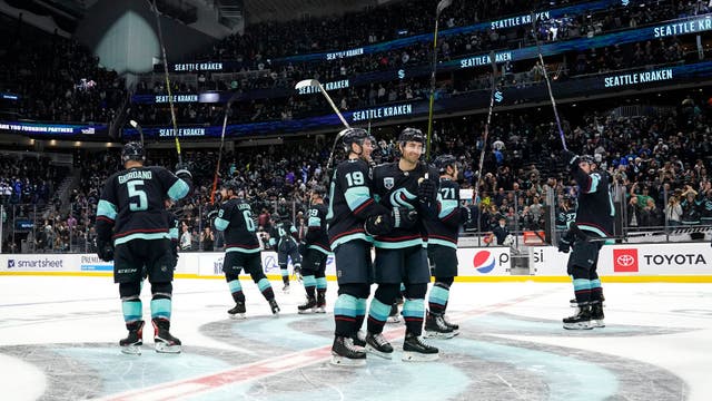 Eberle nets Kraken's 1st hat trick, Seattle tops Buffalo 5-2