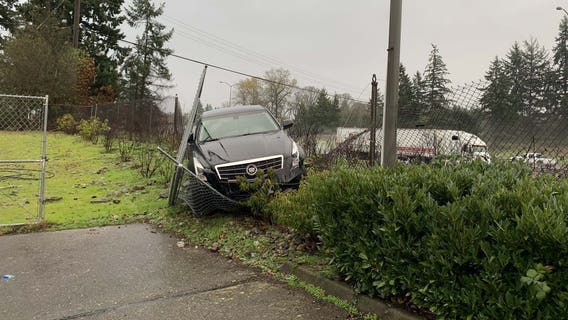 Cars crashing, hydroplaning amid South Sound wet weather