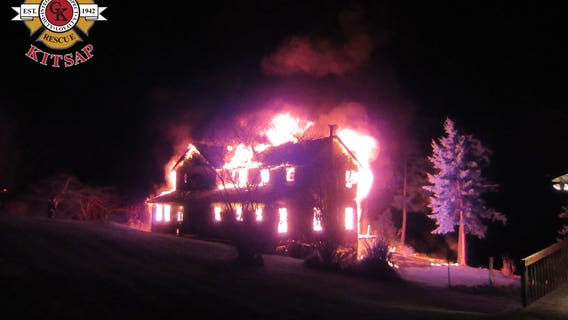 Man jumps from roof to escape Silverdale house fire