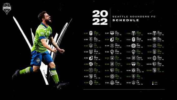 MLS releases 2022 Seattle Sounders FC schedule, partnership with FOX 13+ continues