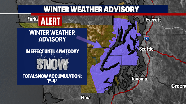 Low level snow for some, cold showers for most