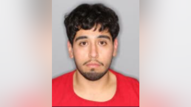 Robbery suspect spotted changing stolen tires, fails to escape in jacked up car