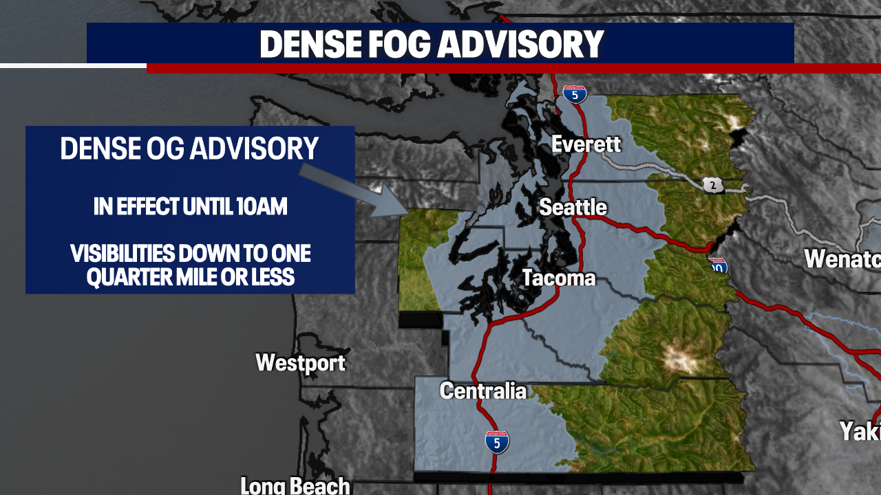 Dense Fog Advisory In Effect