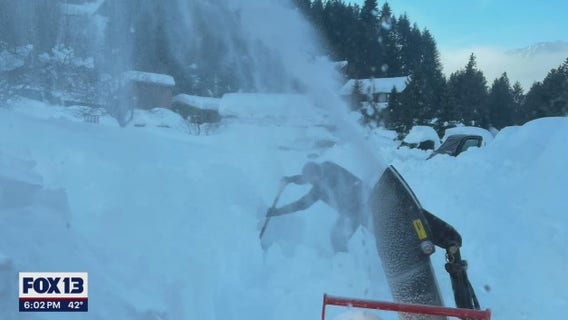Communities along US 2, Stevens Pass digging out after winter storm
