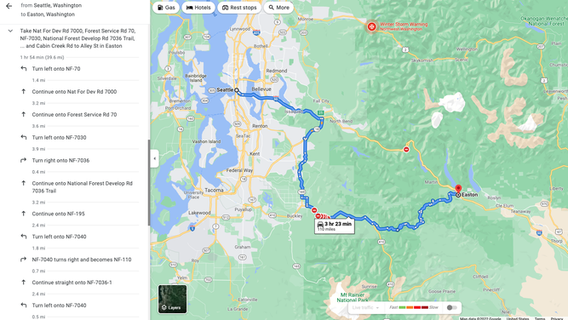 Washington police urge caution against using Google, Apple Map detours onto remote forest roads