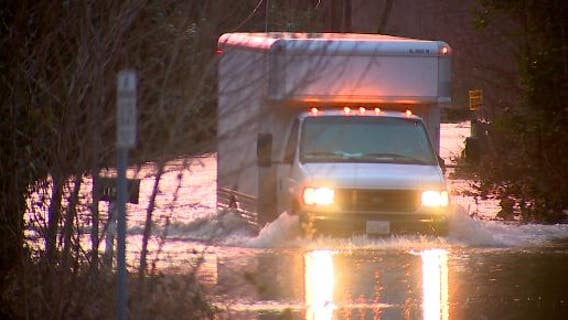 Flood waters starting to recede in Chehalis