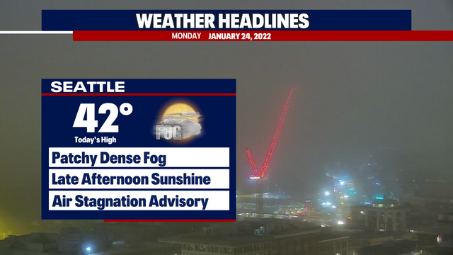 Stubborn morning fog sticks around the next few days