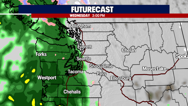 Showers Tuesday with more widespread rain set for Wednesday and Thursday