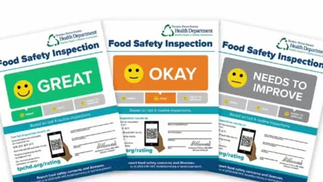 Pierce County will roll out new food safety signs at restaurants next month