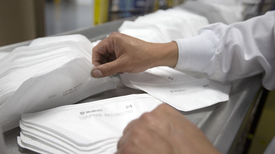Operations At A Medicom Mask Manufacturing Facility