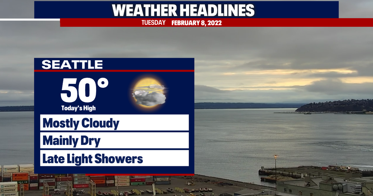 Brief showers tonight, dry week ahead | FOX 13 Seattle