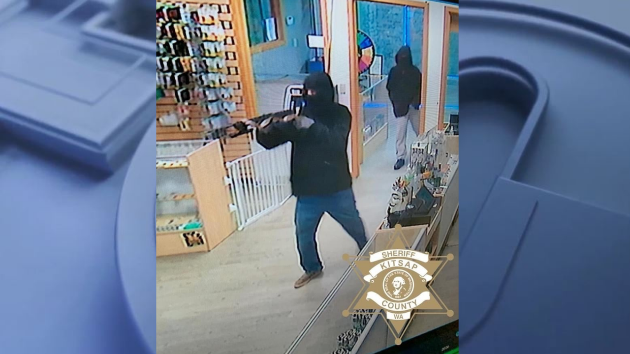 Kitsap County Sheriff's Office looking for suspect in armed gas station  robbery