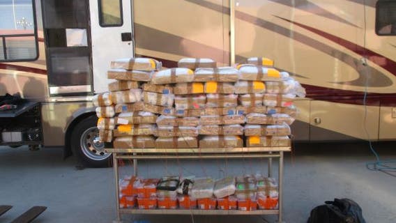 Nearly 1,000 pounds of meth, fentanyl found hidden in Phoenix man's RV at Arizona border: CBP