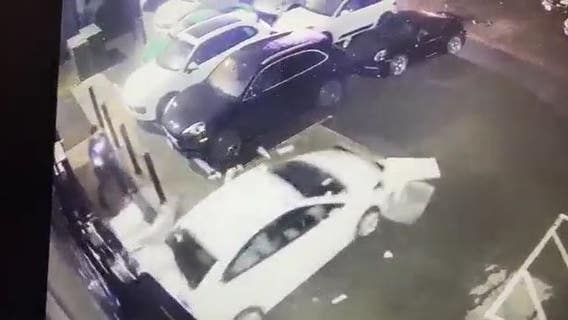 Caught on camera: Car crashes through Bellevue auto shop where Porsche was stolen