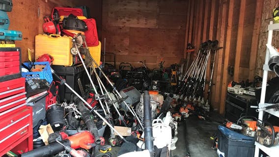 Pierce County deputies find $100K in stolen property in storage shed