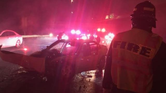 2 people hospitalized, driver in custody for suspected DUI after I-5 crash