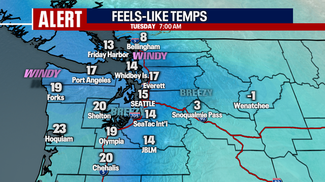 Snow creates slick conditions for parts of Western Washington