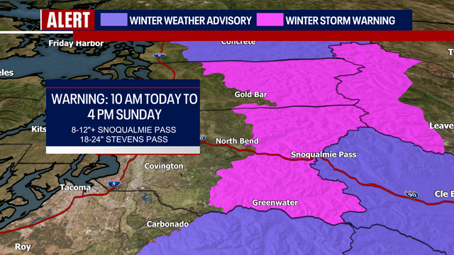 Dangerous pass travel, major cold snap ahead