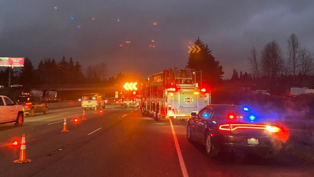 WSP: Tow truck driver fatally struck by semi on I-5 near Milton; semi driver suspected of DUI