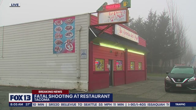 Man killed in Tacoma restaurant shooting, suspect at large