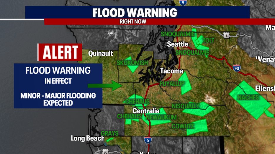 Flood Warnings Issued For Western Washington Rivers As Record-breaking ...