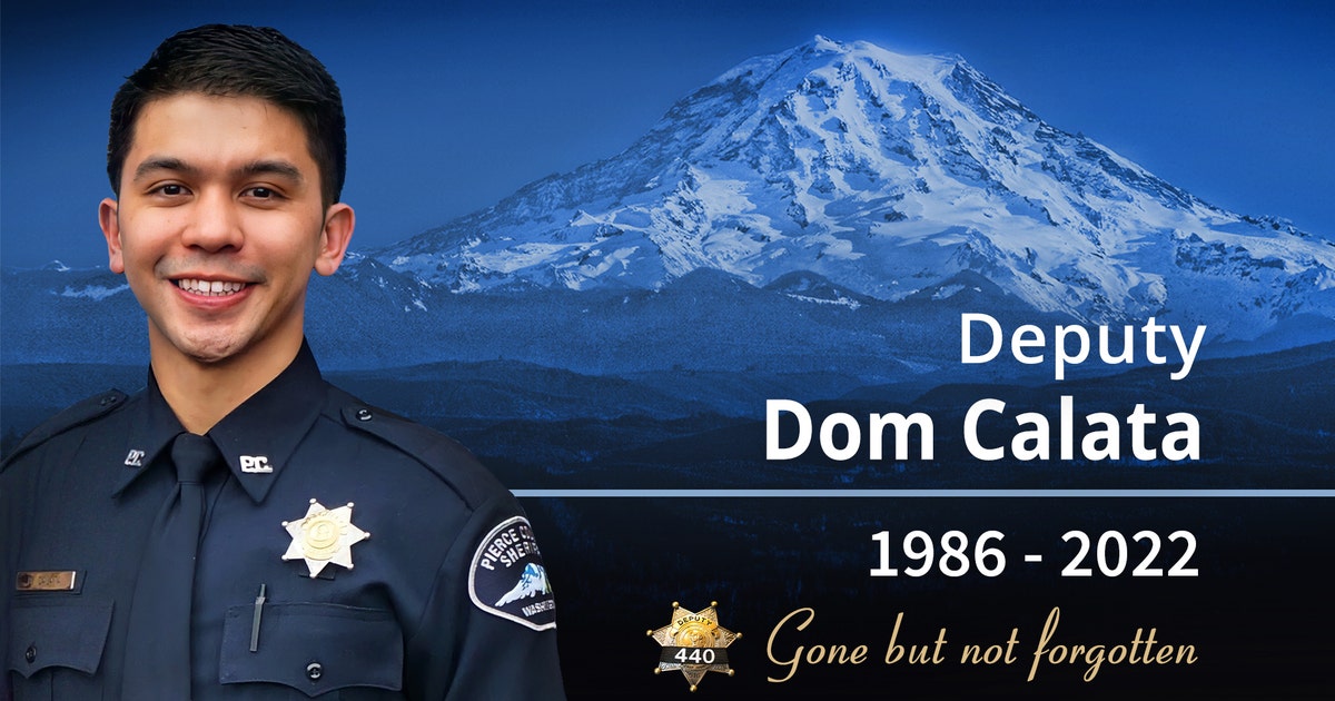 Memorial service held for fallen Pierce County Deputy Dom Calata | FOX ...