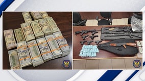 Police seize $325K in cash, nearly 22,000 fentanyl pills, guns during north Phoenix traffic stop
